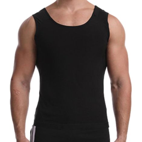 Gilet de sudation pour sauna Respirant Body Shaper Mens Waist Trainer Sweat Enhancer Vest Débardeur d'entraînement de piégeage de chaleur à séchage rapide amincissant le gilet de sauna pour la (1/5)