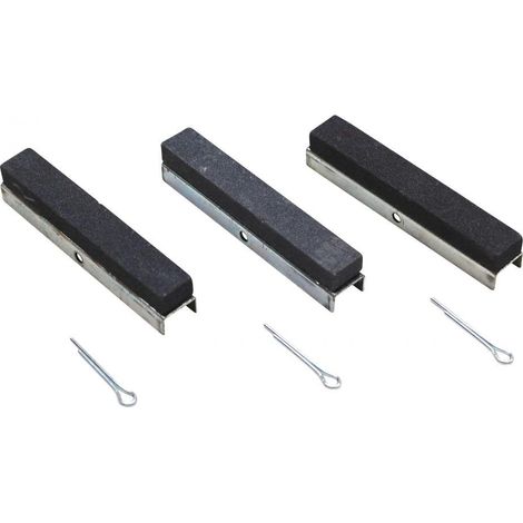 Jeu de 3 pierres de rechange pour rodoir de cylindre outillage