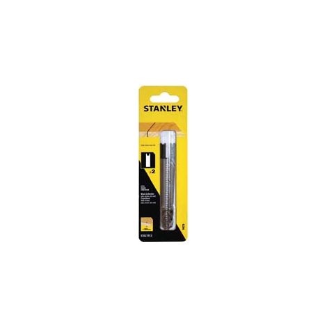 SET 2 LAME RETTIFICATE PER SEGHETTO ALTERNATIVO PER LEGNO- - mm.100x4.0 sgrosso (STA21022) - 1 blister STANLEY