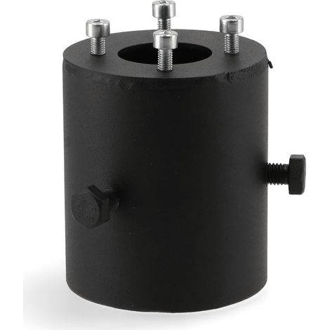 Soporte Fijación Luminaria LED Villa a Columna  Negro   IluminaShop