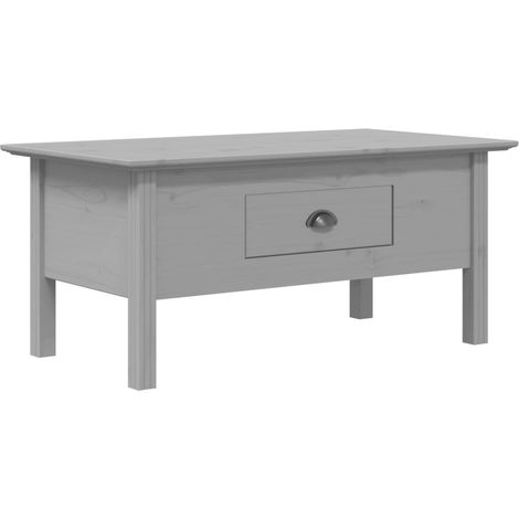 Table basse BODO gris 100x55x45 bois de pin massif (1/5)