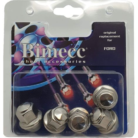 5 ECROUS TYPE ORIGINE SOUS BLISTER POUR FORD 12X1.5