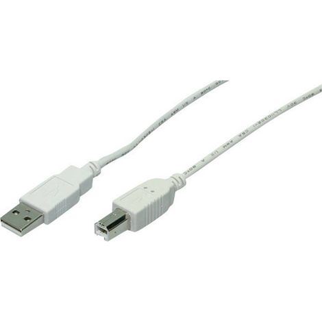 LogiLink Cavo USB USB 2.0 Spina USB-A, Spina USB-B 1.80 m Grigio CU0007 (1/3)
