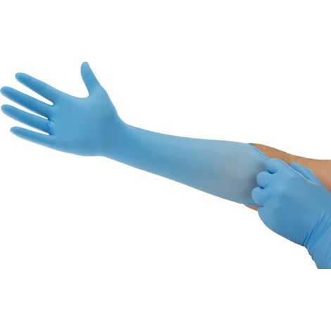 Gants jetables Ansell taille 8,5-9, L, Nitrile Non poudrés, x 100 gants ( Prix pour Boîte de 100 )