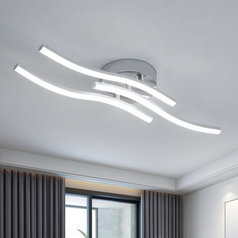Lustre Salon, Plafonnier Led Salon, Lustre Chambre, Plafonnier de Couloir, 18W 1620LM, Luminaires intérieur Moderne, 6500K Blanc, convient aux couloirs, cuisines et restaurants Ø60CM [Classe énergétiq (1/5)