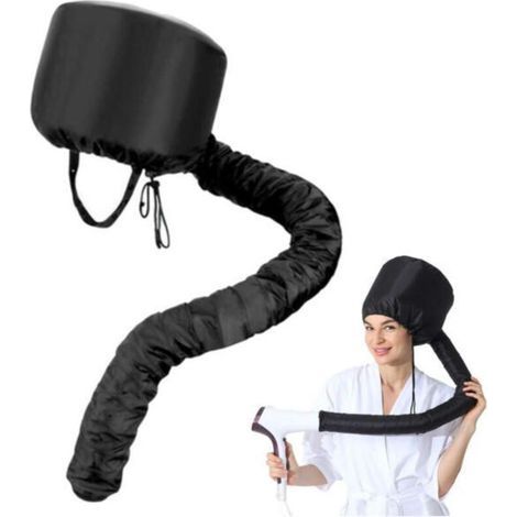 Housse pour sèche-cheveux - Séchage rapide des cheveux - Housse chauffante noire pour sèche-cheveux