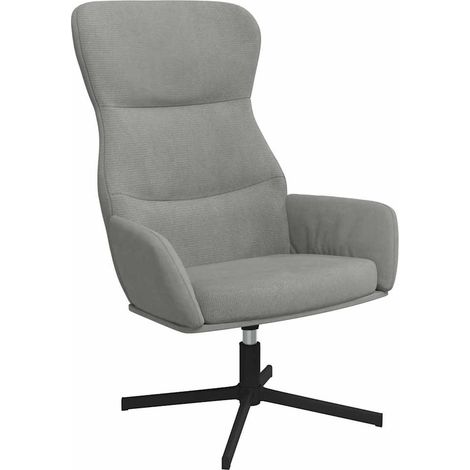Maison Exclusive - Sedia Relax Grigio Chiaro in Velluto (1/5)
