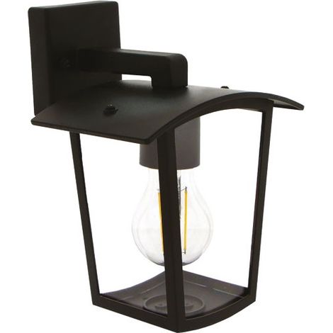 Aplique exterior E27 15 W aluminio negro - Prolight