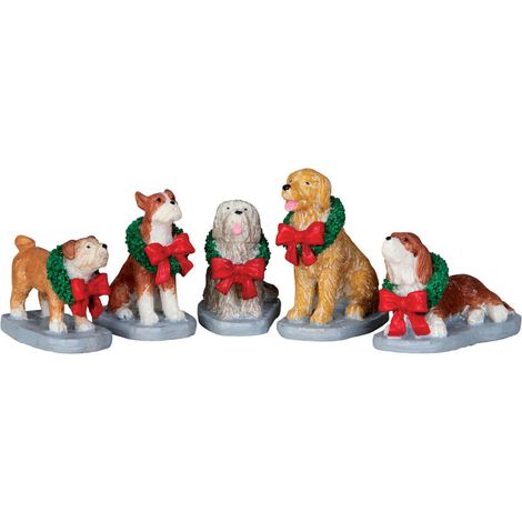 Christmas Pooch, Set Of 5 - lemax cod 32138 (1/2)