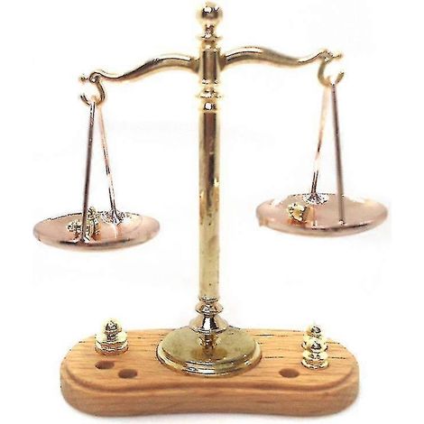 Balance de précision - Unité unique, design compact, matériau métallique, or