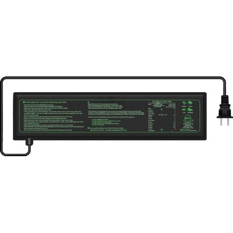 Tapis Chauffant pour Plantes Imperméable Serre de Germination Accélère la Germination des Graines,Tapis chauffant pour terrarium,52.5 × 10 cm (1 Pièces-7W) (1/5)