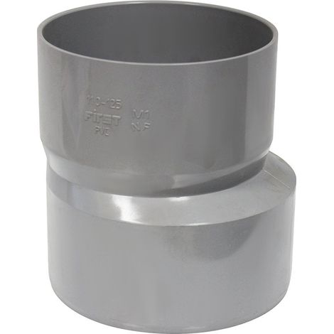 First Plast – Réduction excentrée PVC mâle femelle Ø110/125 – Raccord VMC pour transition fluide entre tuyaux – Compatible avec installations VMC (1/2)