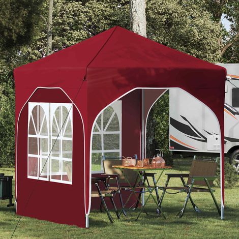 Teenpull – Pop-up Partyzelt 192 x 192 x 245 cm Bordeauxrot (1/5)