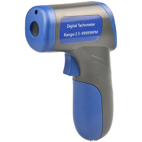 Tachymètre numérique portable – Plage de mesure 2,5 à 99999 tr/min – Écran LCD rétroéclairé – Distance de détection 50 à 500 mm - 5-99999RPM (1/5)