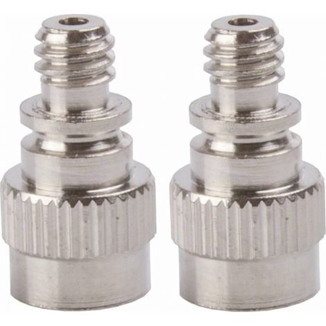 BEBUSINGOTO 2x raccord de pompe embout de gonflage universel Schrader vers Dunlop Chambre à air connecteur Adaptateur Pneu compresseur vélo voiture ballon piscine matelas gonflable (1/2)