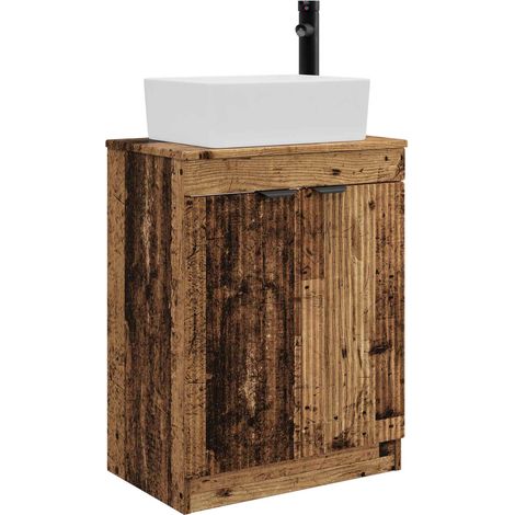 Bathroom Vanity with Sink Old Wood 54 x 35 x 83 cm vidaXL