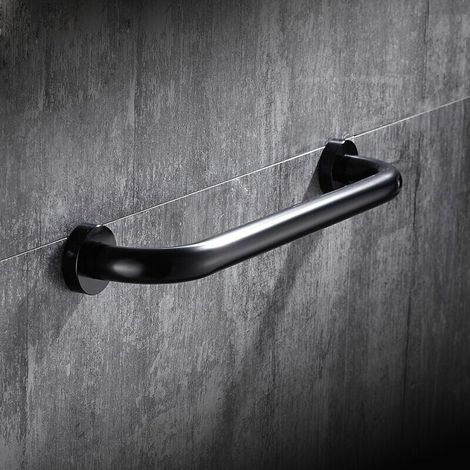 Haltegriffe fürs Badezimmer, Sicherheitsgriffe für die Dusche, 30 cm rutschfeste Haltegriffe fürs Badezimmer, Toilette (schwarz)