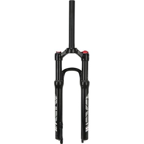 Fourche de suspension de vélo 66 cm en alliage d'aluminium noire, fourche rigide design unique pour VTT et ville (1/5)