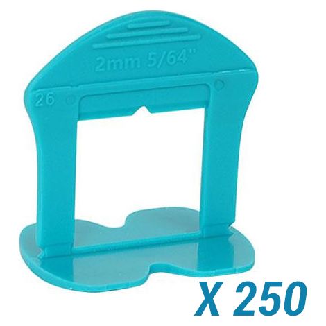 250 Croisillons autonivelants à cale en "I" 2mm (carrelage de 3 à 18mm) B-RIGID BIHUI (1/5)
