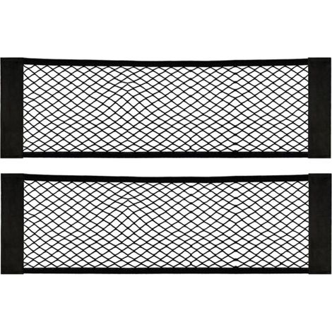 [2 Pack] Filet Coffre Voiture, Filet de Rangement de Coffre, en Nylon, Grande Taille 80 x 25 cm, Bouteilles, épicerie, Rangement Ajouter sur Les organisateurs pour Le Camion de Voiture