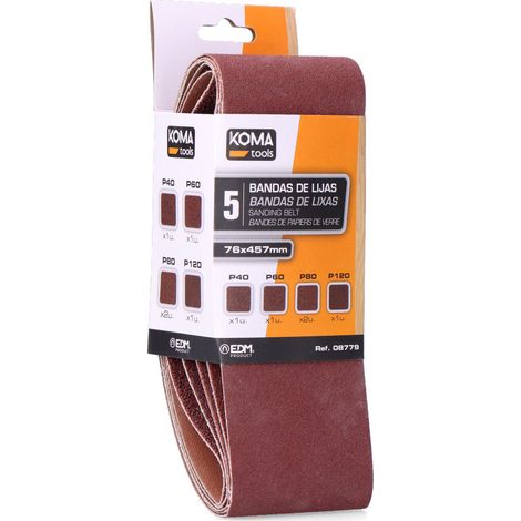 KIT 5 LIJAS RECAMBIO PARA 08778 KOMA TOOLS PRO SERIES BATTERY (1/3)