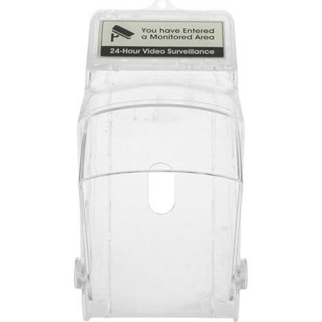 Housse de Protection Anti-Pluie pour sonnettes vidéo sans Fil, boîtier de Protection Transparent en Plastique, étanche pour sonnettes, claviers de Porte et pointeuses. (1/5)