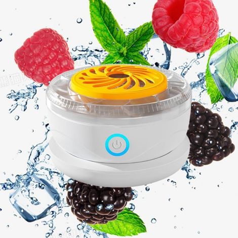 Lave-fruits et légumes à ultrasons, purificateur d'aliments USB sans fil avec technologie OH-ion - Panier de récupération pour évier - pour nettoyer fruits, légumes, viande, fruits de mer et œufs (1/5)