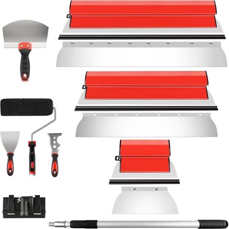 Skimming Blade Set Trockenwand 25+60+80CM mit Beschichtungsroller (1/5)