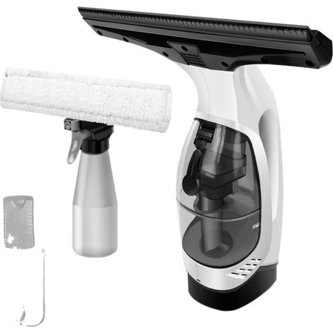Aspirateur à vitres sans fil, nettoyeur de vitres électrique avec réservoir d'eau, kit de nettoyage pour portes de douche et carrelage (1/5)