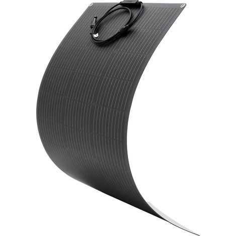 VEVOR Panel Solar Flexible Monocristalino de 100 W, Cargador Monofásico Fuera de Red con Eficiencia del 23 % y Salida MC4, para Superficies Curvas de Cabinas de Vehículos Recreativos y Marinos