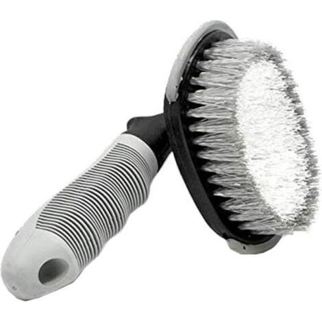 Brosse de nettoyage en nylon souple, en forme de T et résistante aux rayures, pour pneus de voiture et de moto (1/5)