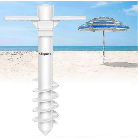 Ancrage pour parasol de terrasse, base robuste pour parasol de plage avec 5 vis, taille unique, support pour parasol d'extérieur résistant aux vents forts - mxbc (1/5)
