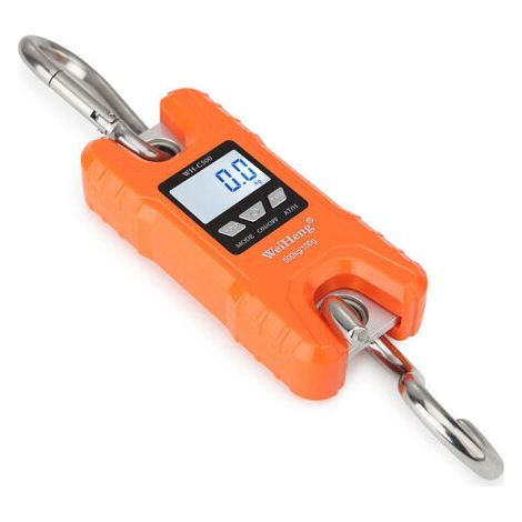 Hakenwaage elektronisch 500Kg/100g, Mini Kranwaage, orange (1/5)