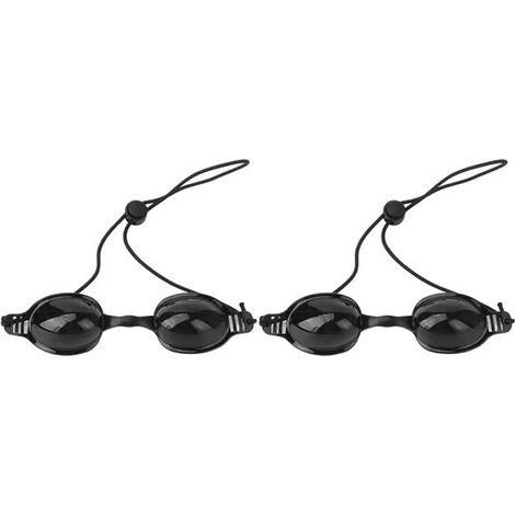 Lot de 2 lunettes anti-laser, lunettes de sécurité occultantes à lumière rouge, LED noires (1/5)