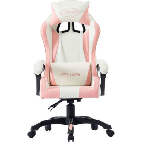 Maison Exclusive - Gaming-Stuhl Rosa Kunstleder (1/5)