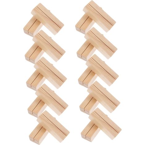 20pièces Porte-Cartes Naturel avec Clips pour Notes De Supports Décoratifs (1/5)