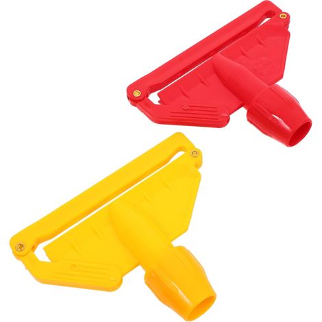 Set mit 2 aufsteckbaren Besenköpfen für Gartentraktoren, rote Ersatzbesenköpfe. (1/5)