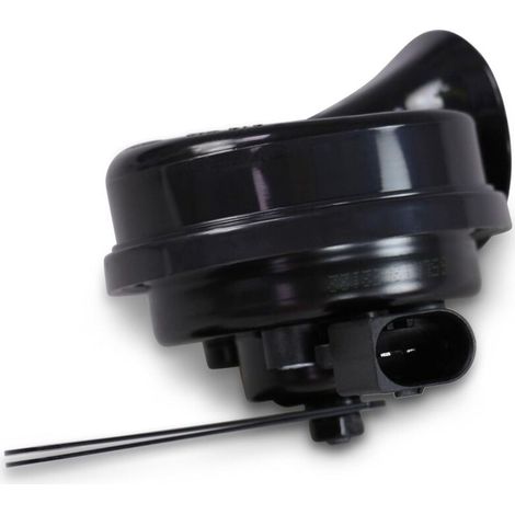 Clacson elettrico 12V 110dB(A) - Frequenza: 400/500Hz - Colore: Nero - Connettore: Audi/Porsche/VW - Kit completo (1/3)