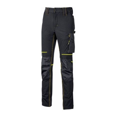 Pantaloni da Donna UPower Atom Nero-Giallo L