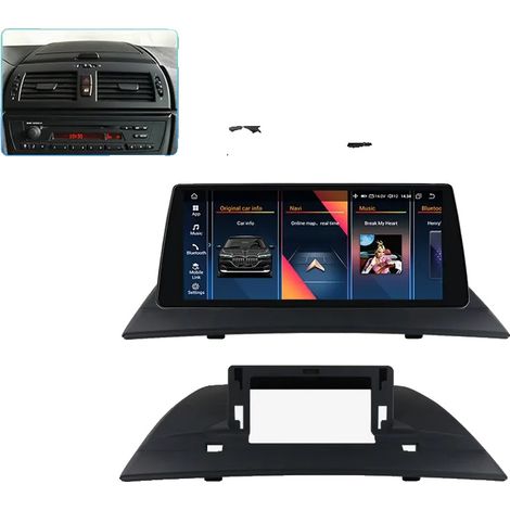 Reproductor multimedia para coche, integración perfecta con smartphone, salida de audio mejorada, compatible con BMW X3 E83 2004-2010, 8W-8G 128G-8core (1/2)