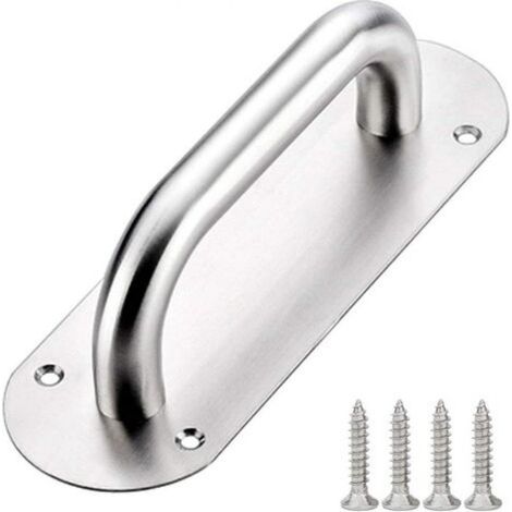 Poignée De Porte Coulissante - Acier Inoxydable 200 X 65 Mm - Pour Portes Intérieures Extérieures - 1 Pièce (1/5)