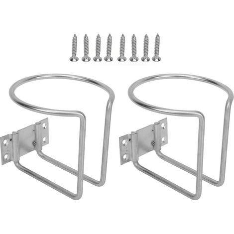 Set mit 2 rostfreien und wasserdichten Edelstahl-Becherhaltern für Auto, Wohnmobil, Wohnwagen, Boot oder Yacht.