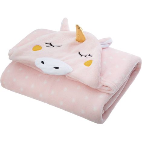 Plaid à capuche Enfant motif Licorne 100 x 140 cm - Atmosphera (1/5)