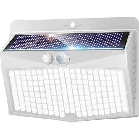 Projecteurs Solaires pour Extérieur, Lumière Solaire Extérieure 3 Modes avec Capteur de Mouvement, Éclairage Solaire Imperméable pour Jardin, Garage, Rue, Patio, Allées (1/5)