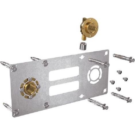 Sortie cloison ROBIFIX entraxe 150mm PER Ø16 à sertir filetage Femelle 1/2 (15x21) (1/5)