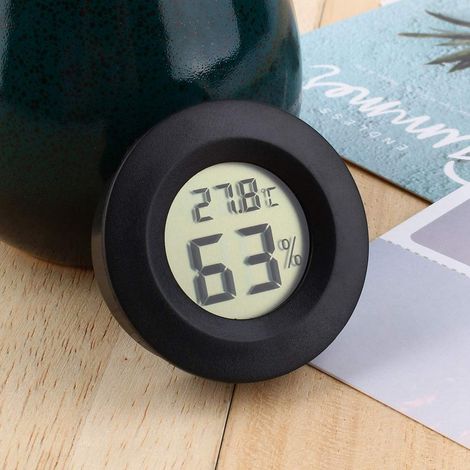 Thermomètre Hygromètre Numérique pour Cave à Cigares avec écran LCD, Installation Intégrée pour Température - 50 ℃ - 70 ℃ et humidité 10% - 99% HR (1/5)
