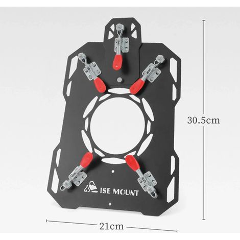 Support de poêle à bois Hot Tent Stove Jack en acier inoxydable réglable avec conduit de cheminée, idéal pour la cuisine sous tente, les foyers extérieurs et les réchauds portables. (1/5)