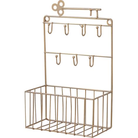 Porte-clés cintre porche entrée rack de stockage créatif boîte de rangement porte-clés présentoir tenture murale (1/4)
