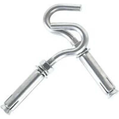 Boulons à Expansion M10 304 en Acier Inoxydable Chevilles Boulons Crochet Ouvert Expansion Vis Boulons 5-Pack