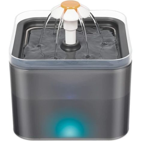 Cat and Dog Water Fountain with LED, Ultra-Quiet Automatic Water Dispenser, 2L Capacity with 1 Activated Carbon Filter (1/5)